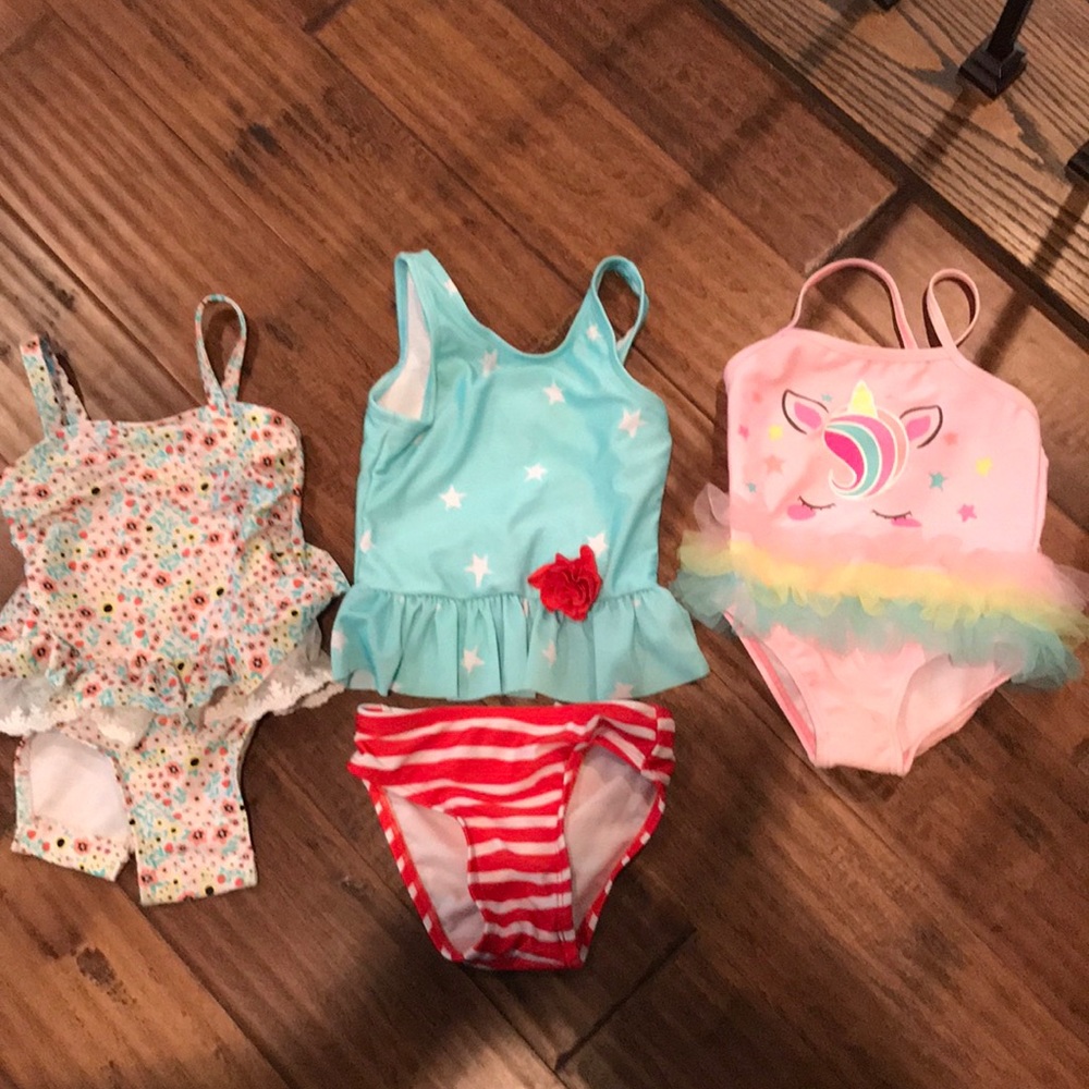3 swimsuits! 18M cute swim bundle Cat & Jack